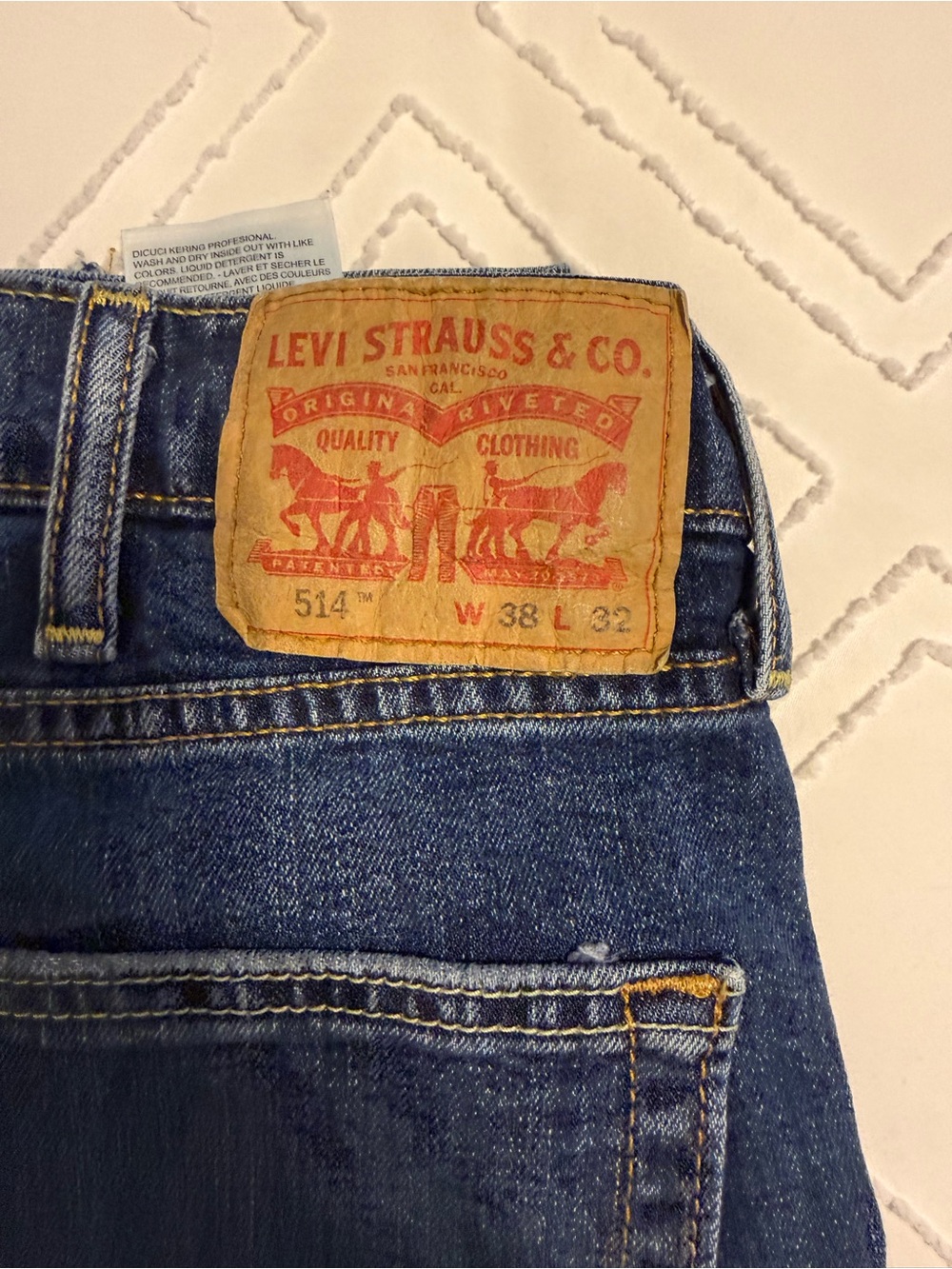 Levi's 514 Men's Blue Denim Jeans W38 L32